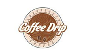 Desain Logo Cafe Coffe Drips