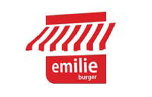 Desain Logo Perusahaan Emilie Burger