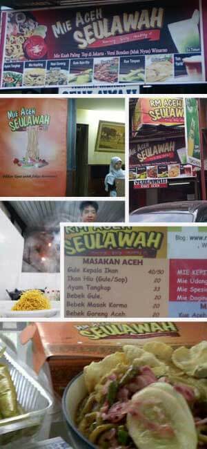 Aplikasi Cantik Logo Mie Aceh Seulawah Pada Poster, Billboard, Menu dan Kotak Makanan