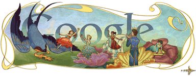 design logo google princess and pea Koleksi Logo Google Memperingati 205 Tahun HC Andersen