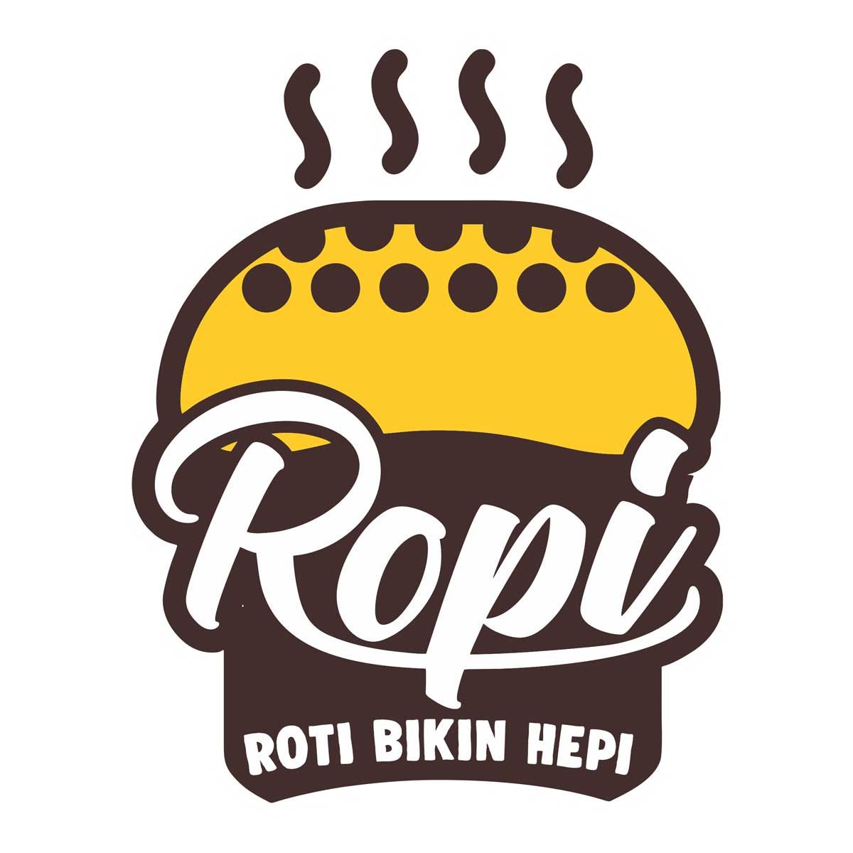 Desain Logo Ropi Roti Bikin Hepi Bakery Desain Logo Bakery dan Cakery Yang Membuat Usaha Laku Dan Laris Manis