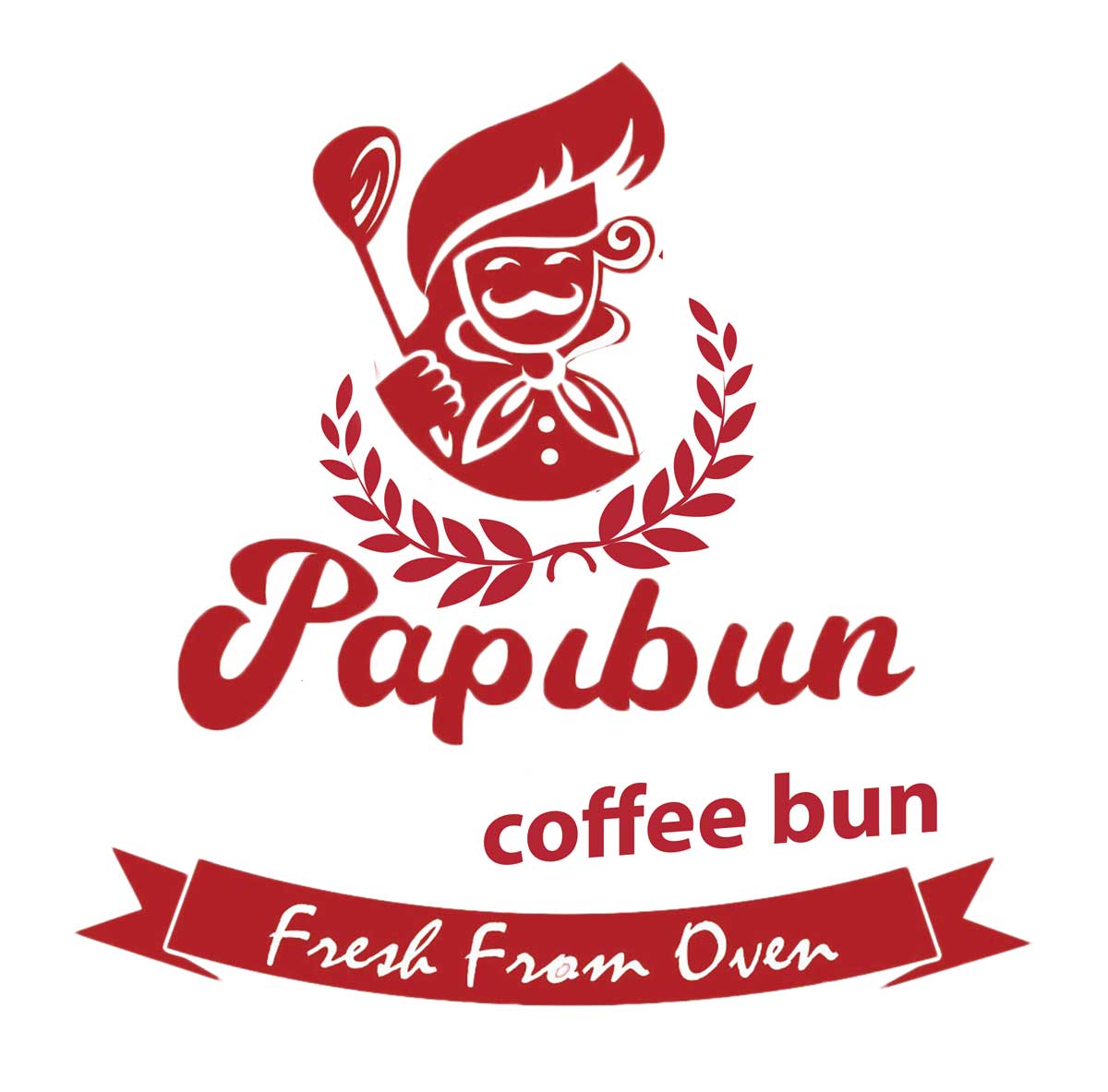 Logo Toko Kue Papibun Desain Logo Bakery dan Cakery Yang Membuat Usaha Laku Dan Laris Manis